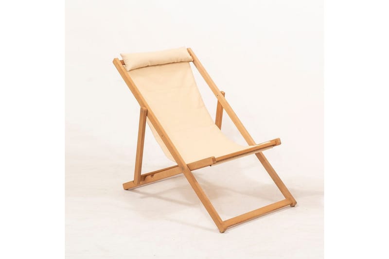 Havebord og stol sæt (3 dele) Zarith Creme - Cremevhid - Havemøbler - Balkon - Balkonmøbler - Altansæt