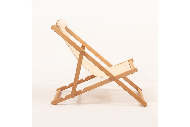 Havebord og stol sæt (3 dele) Zarith Creme - Cremevhid - Havemøbler - Balkon - Balkonmøbler - Altansæt