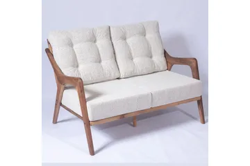 Havebord og stol sæt (4 dele) Virella01 Creme - Cremevhid - Havemøbler - Balkon - Balkonmøbler - Altansæt