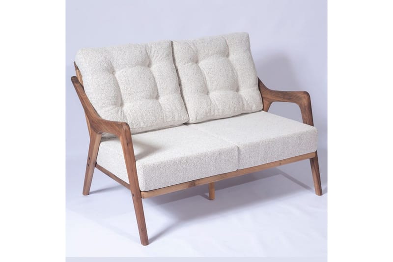 Havebord og stol sæt (4 dele) Virella01 Creme - Cremevhid - Havemøbler - Balkon - Balkonmøbler - Altansæt