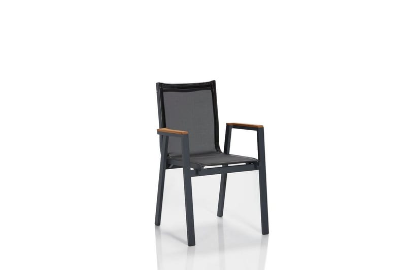 Havebord og stol sæt (5 dele) Australia Grå / Træ - Multifarvet - Havemøbler - Udendørsgruppe - Havesæt