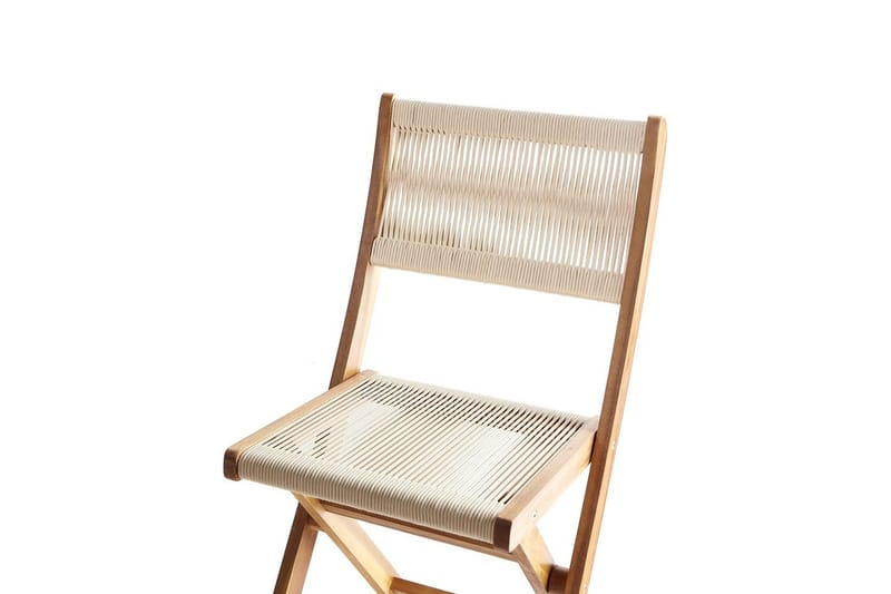 Havegyngestol Prossedi sæt med 2 Beige/lyst træ - Beige/lyst træ - Havemøbler - Balkon - Balkonmøbler - Altanstole