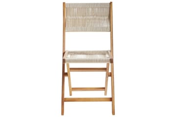 Havegyngestol Prossedi sæt med 2 Beige/lyst træ - Beige/lyst træ - Havemøbler - Balkon - Balkonmøbler - Altanstole