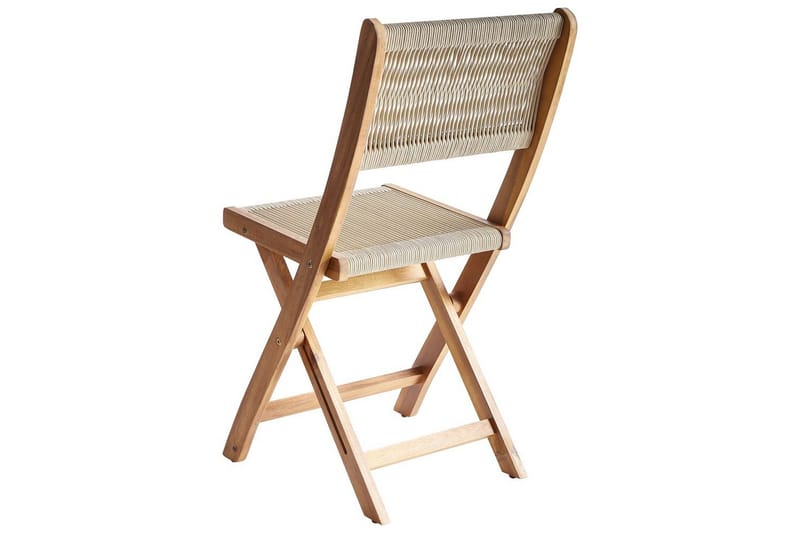 Havegyngestol Prossedi sæt med 2 Beige/lyst træ - Beige/lyst træ - Havemøbler - Balkon - Balkonmøbler - Altanstole