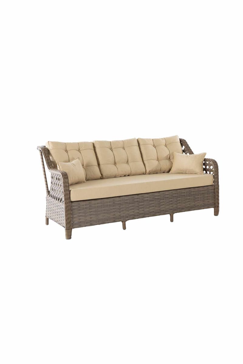 Haveloungesæt Atelier Del Sofa Rondi (175 x 78 x 60 cm) Cremebrun - Havemøbler - Balkon - Balkonmøbler - Altansæt