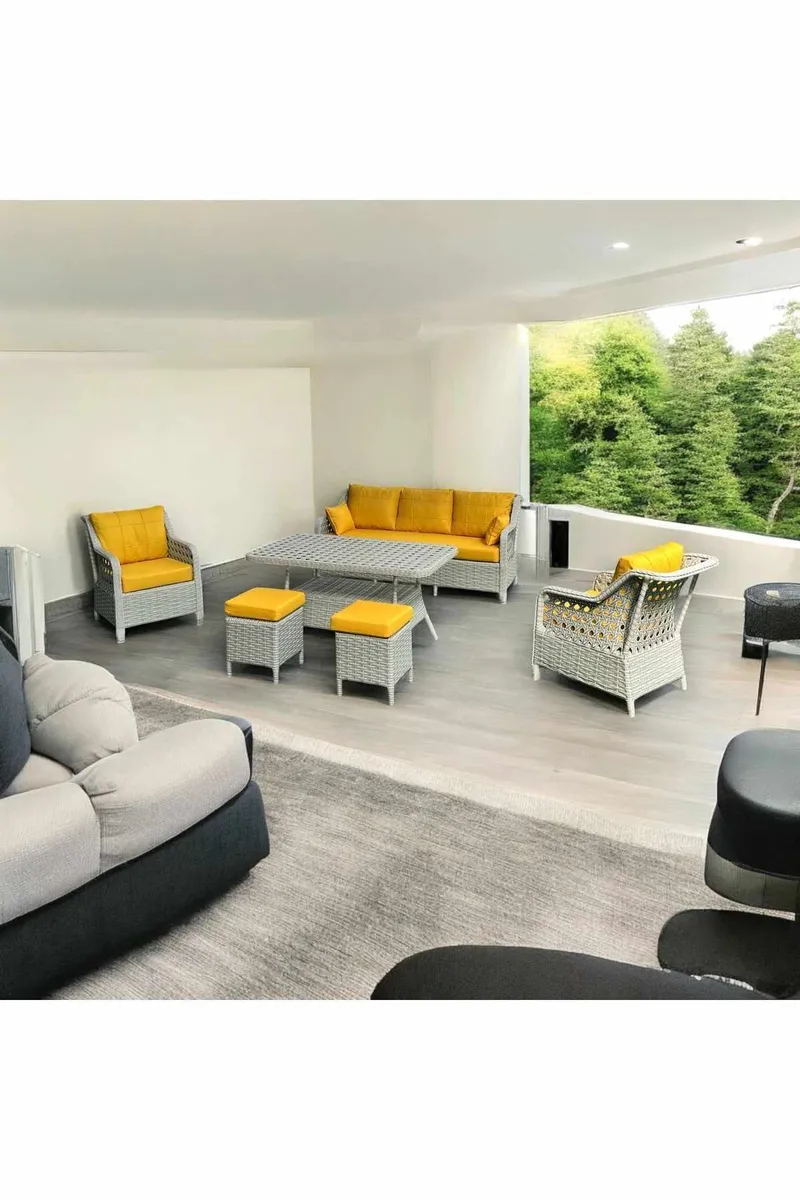 Haveloungesæt Atelier Del Sofa Rondi (175 x 78 x 60 cm) Gulgrå, undefined