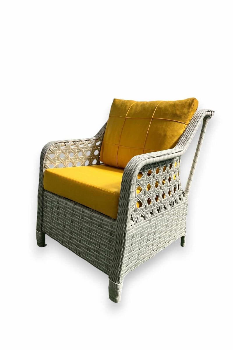 Haveloungesæt Atelier Del Sofa Rondi (175 x 78 x 60 cm) Gulgrå - Havemøbler - Balkon - Balkonmøbler - Altansæt