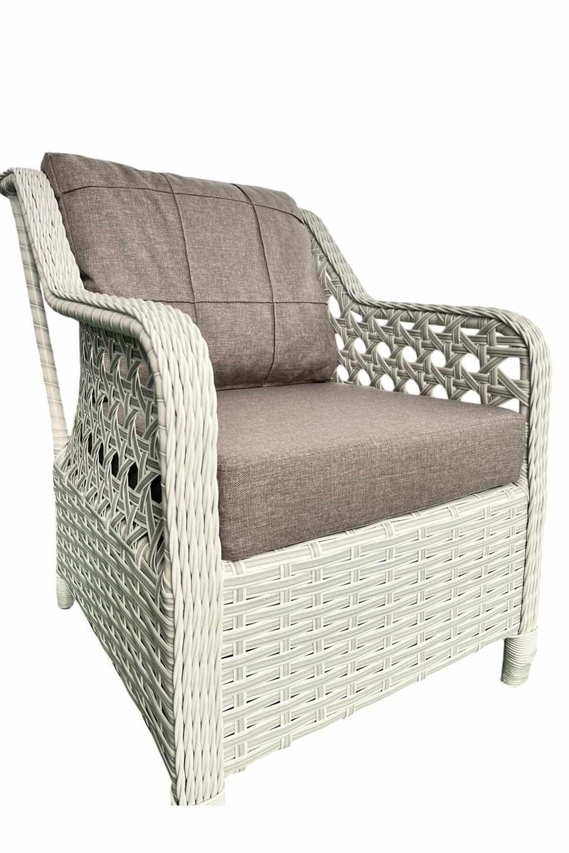 Haveloungesæt Atelier Del Sofa Rondi (175 x 78 x 60 cm) Mælkeagtig brun - Mælkebrun - Havemøbler - Balkon - Balkonmøbler - Altansæt