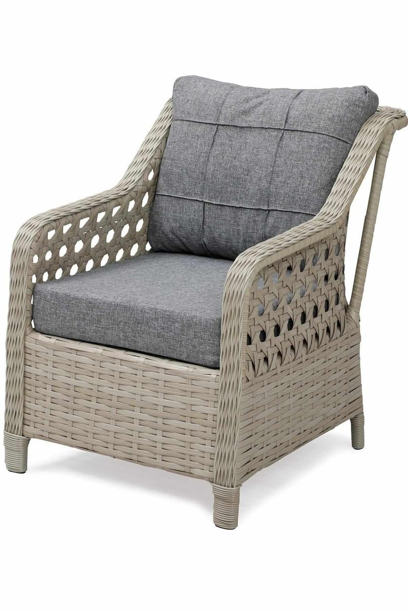 Haveloungesæt Atelier Del Sofa Rondi (175 x 78 x 60 cm) Mørkegrå honning - Mørkegrå, honning - Havemøbler - Balkon - Balkonmøbler - Altansæt