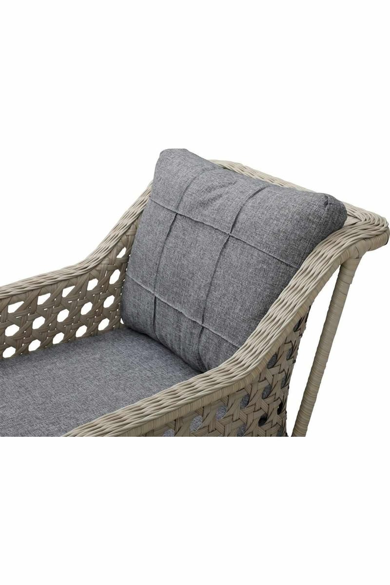 Haveloungesæt Atelier Del Sofa Rondi (175 x 78 x 60 cm) Mørkegrå honning - Mørkegrå, honning - Havemøbler - Balkon - Balkonmøbler - Altansæt