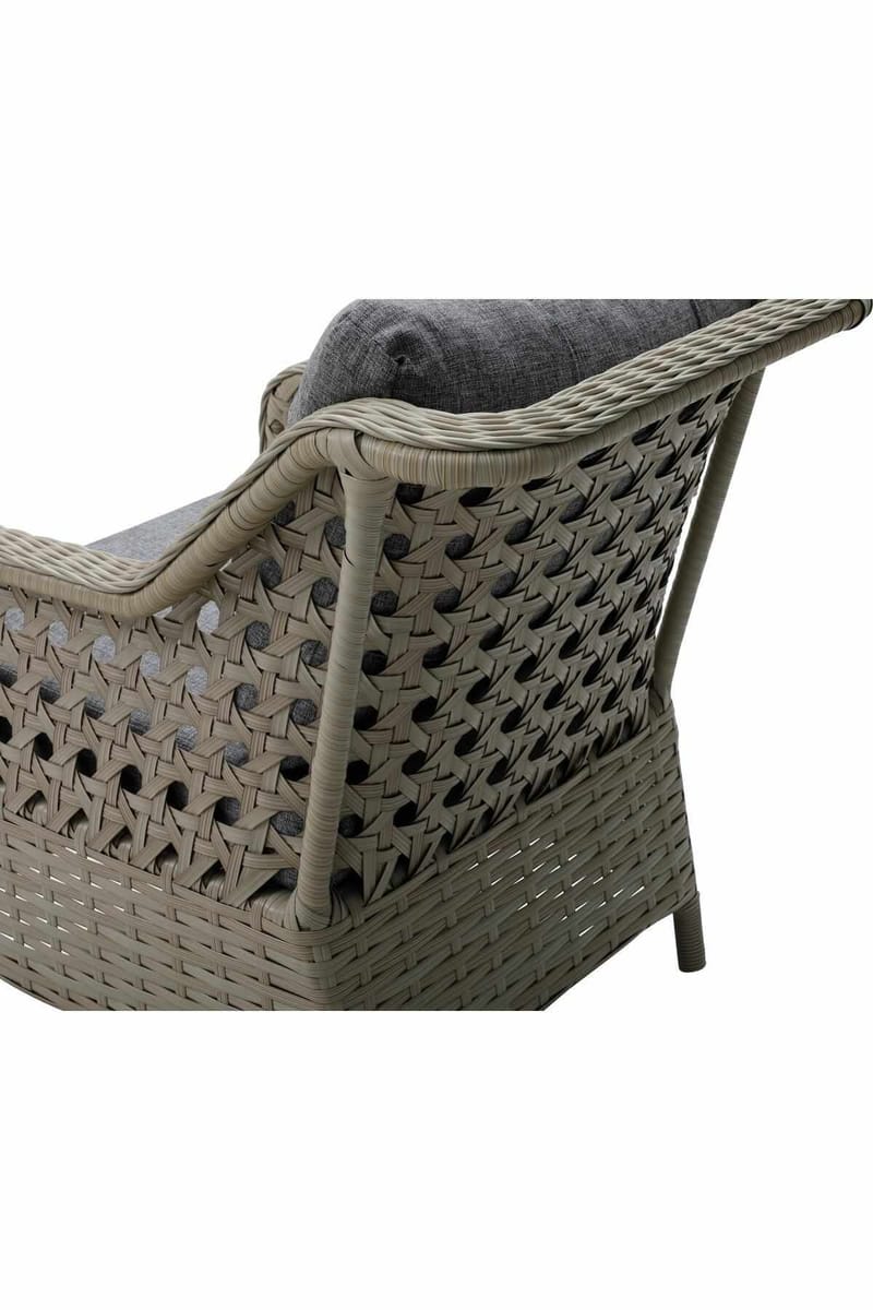 Haveloungesæt Atelier Del Sofa Rondi (175 x 78 x 60 cm) Mørkegrå honning - Mørkegrå, honning - Havemøbler - Balkon - Balkonmøbler - Altansæt