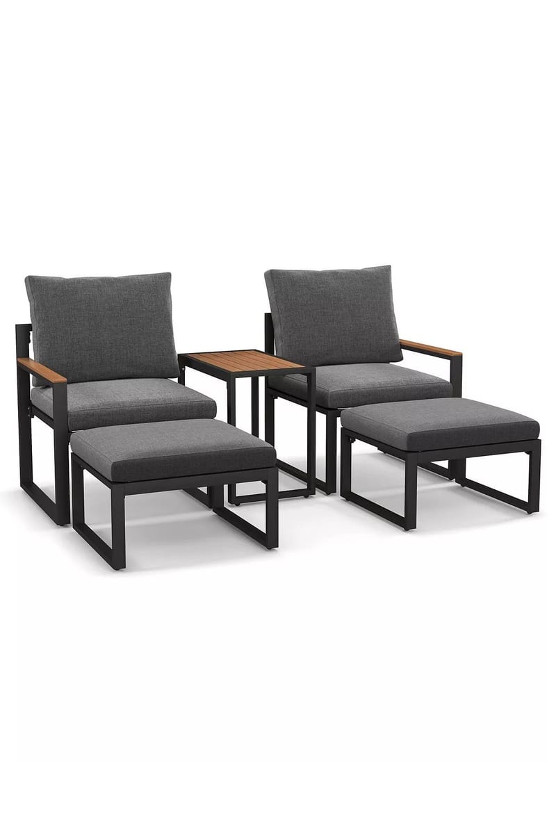 Haveloungesæt Hanah Home Multilounge (64 x 68 x 64 cm) Grå - Grå - Havemøbler - Balkon - Balkonmøbler - Altansæt