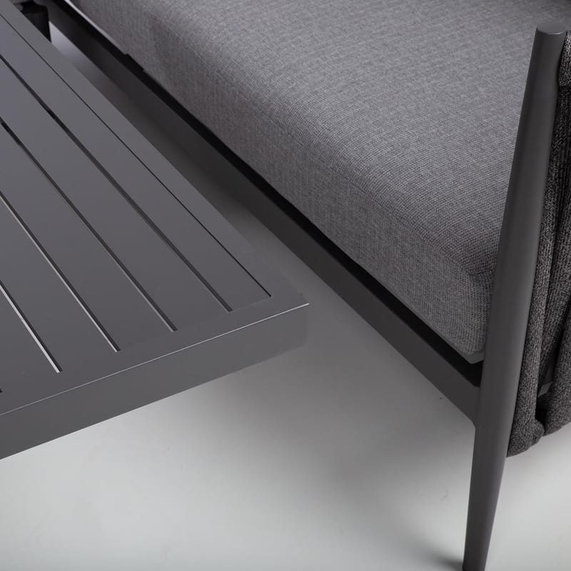 Havemøbelsæt Ängros hjørnesofa og bord - grå - Havemøbler - Balkon - Balkonmøbler - Altansæt