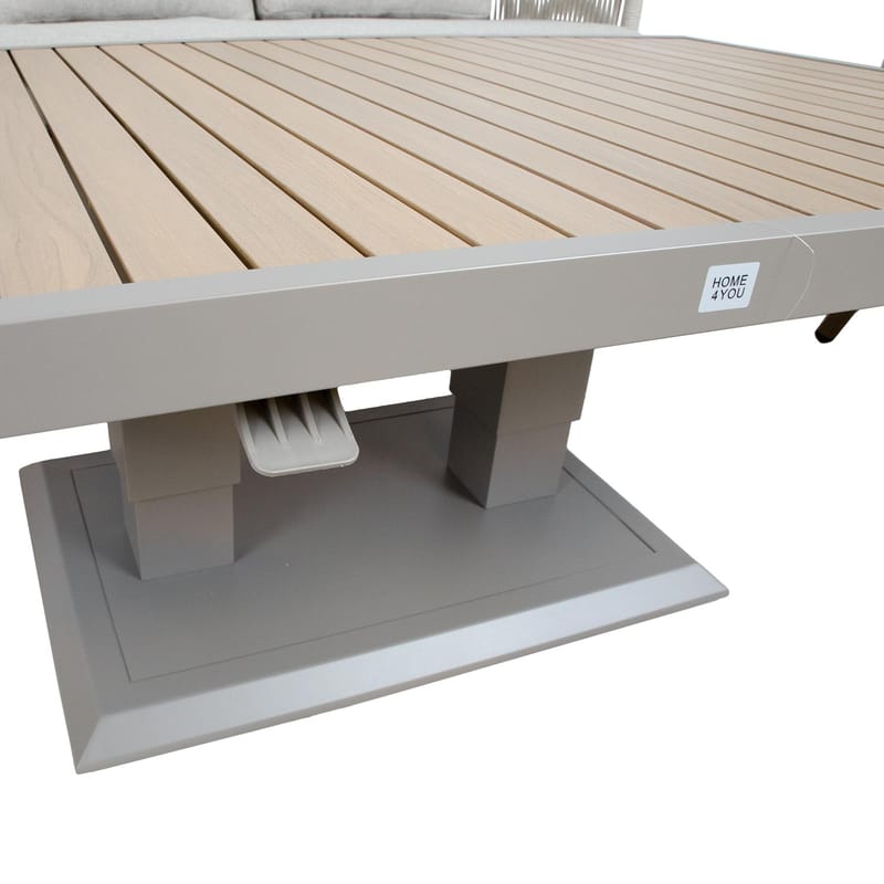Havemøbelsæt Bränor 6 dele - beige - Havemøbler - Balkon - Balkonmøbler - Altansæt