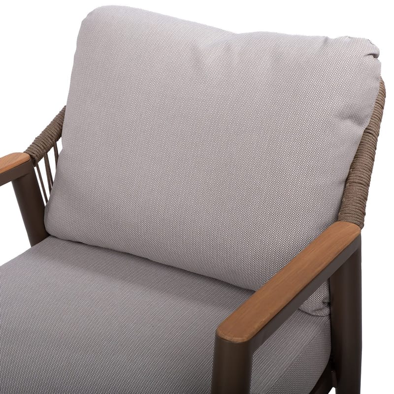 Havemøbelsæt HOME4YOU Delia bord, sofa og 2 stole - Beige - Havemøbler - Balkon - Balkonmøbler - Altansæt