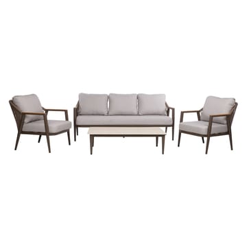 Havemøbelsæt HOME4YOU Delia bord, sofa og 2 stole - Beige - Havemøbler - Balkon - Balkonmøbler - Altansæt