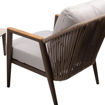 Havemøbelsæt HOME4YOU Delia bord, sofa og 2 stole - Beige - Havemøbler - Balkon - Balkonmøbler - Altansæt