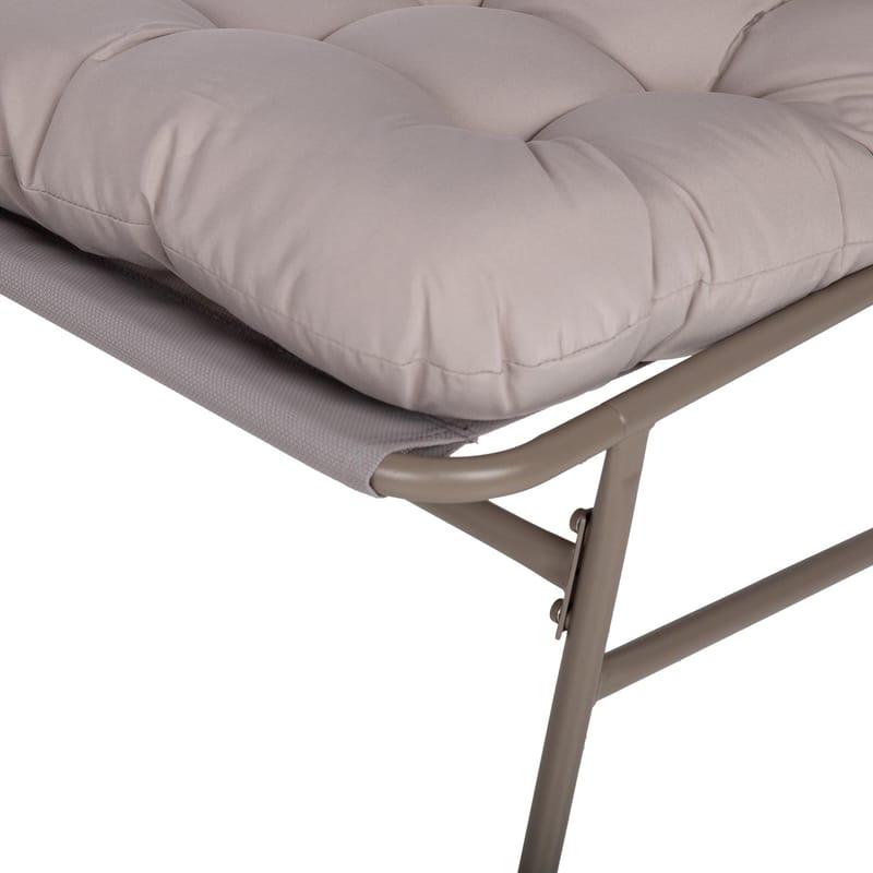 Havemøbelsæt HOME4YOU Jive bord og 2 stole, taupe - Taupe - Havemøbler - Balkon - Balkonmøbler - Altansæt