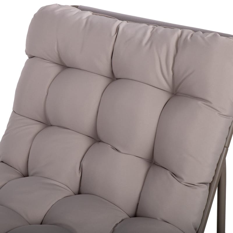 Havemøbelsæt HOME4YOU Jive bord og 2 stole, taupe - Taupe - Havemøbler - Balkon - Balkonmøbler - Altansæt