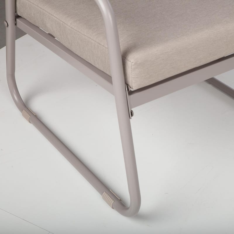 Havemøbelsæt HOME4YOU Macos bord, sofa og 2 stole Beige - Beige - Havemøbler - Balkon - Balkonmøbler - Altansæt