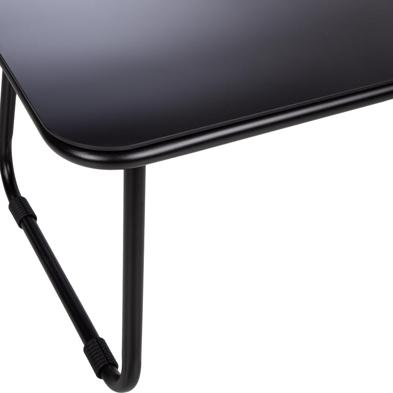 Havemøbelsæt HOME4YOU Macos bord, sofa og 2 stole Grå/sort - Grå/sort - Havemøbler - Balkon - Balkonmøbler - Altansæt