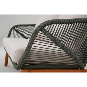 Havemøbelsæt HOME4YOU Tuxedo bord, sofa og 2 stole - Grøn - Havemøbler - Balkon - Balkonmøbler - Altansæt