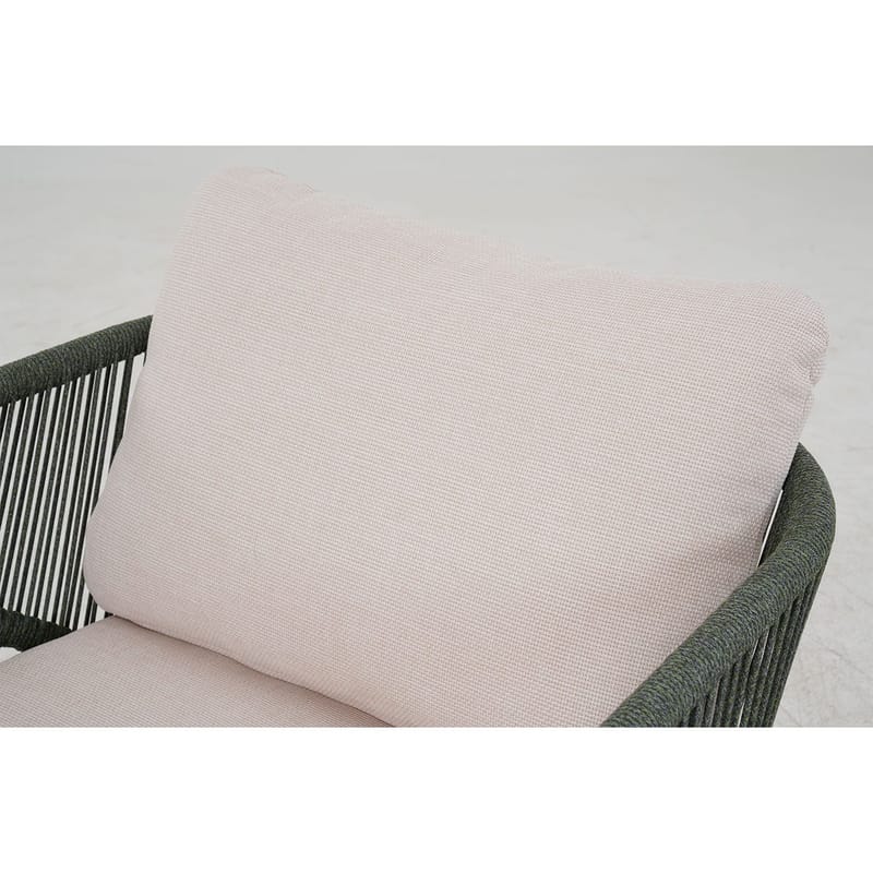 Havemøbelsæt HOME4YOU Tuxedo bord, sofa og 2 stole - Grøn - Havemøbler - Balkon - Balkonmøbler - Altansæt