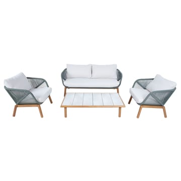 Havemøbelsæt HOME4YOU Tuxedo bord, sofa og 2 stole - Grøn - Havemøbler - Balkon - Balkonmøbler - Altansæt