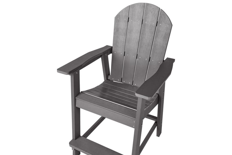 Havestol Adirondack - Grå, 58x71x124 cm - Havemøbler - Balkon - Balkonmøbler - Altanstole