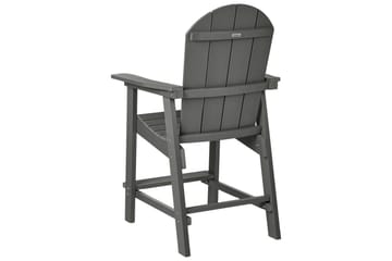Havestol Adirondack - Grå, 58x71x124 cm - Havemøbler - Balkon - Balkonmøbler - Altanstole