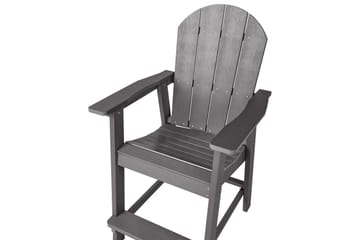 Havestol Adirondack - Grå, 58x71x124 cm - Havemøbler - Balkon - Balkonmøbler - Altanstole