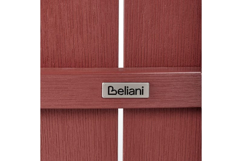 Havestol Adirondack - Rød, 58x71x124 cm - Havemøbler - Balkon - Balkonmøbler - Altanstole