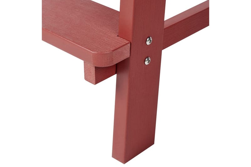 Havestol Adirondack - Rød, 58x71x124 cm - Havemøbler - Balkon - Balkonmøbler - Altanstole