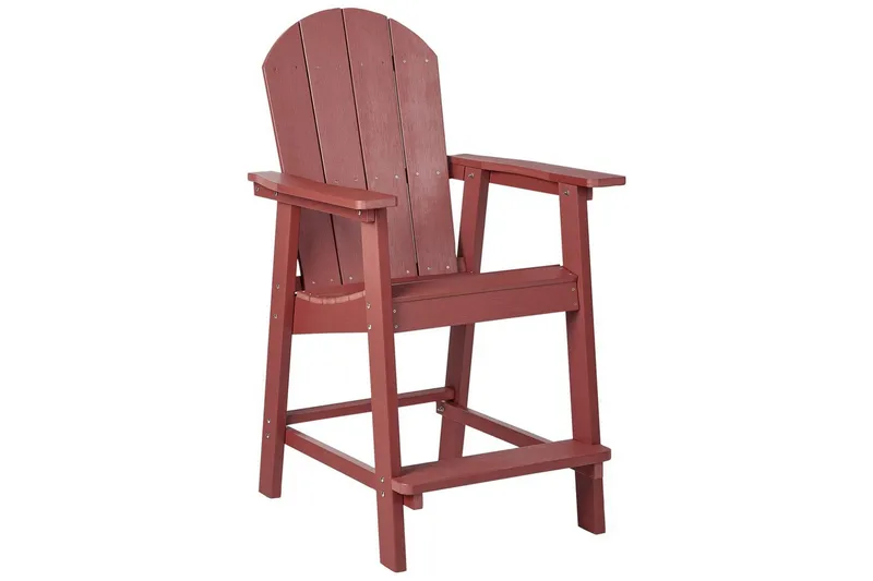 Havestol Adirondack, Rød, 58x71x124 cm