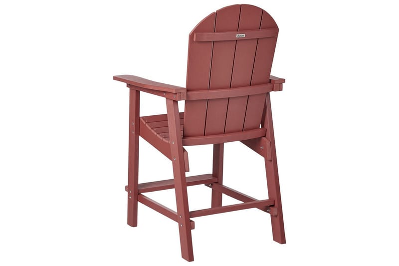 Havestol Adirondack - Rød, 58x71x124 cm - Havemøbler - Balkon - Balkonmøbler - Altanstole