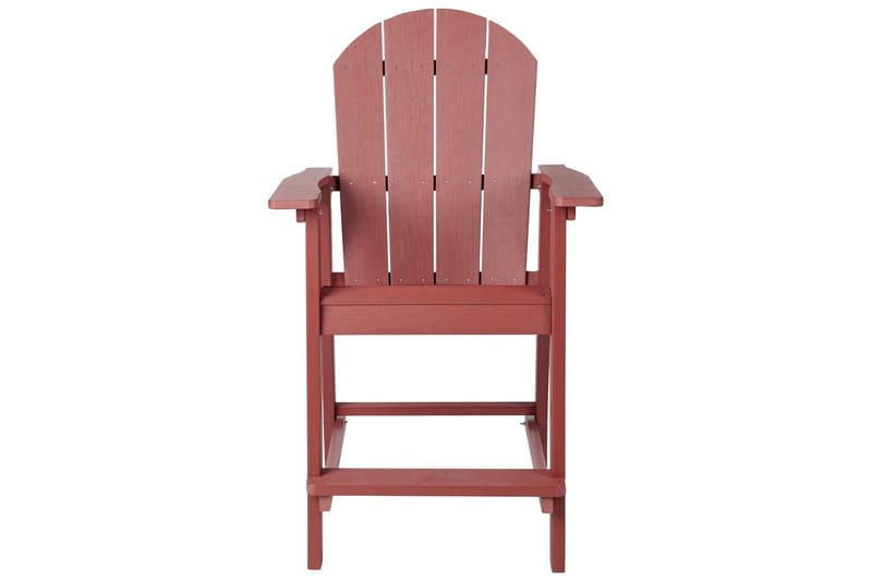 Havestol Adirondack - Rød, 58x71x124 cm - Havemøbler - Balkon - Balkonmøbler - Altanstole