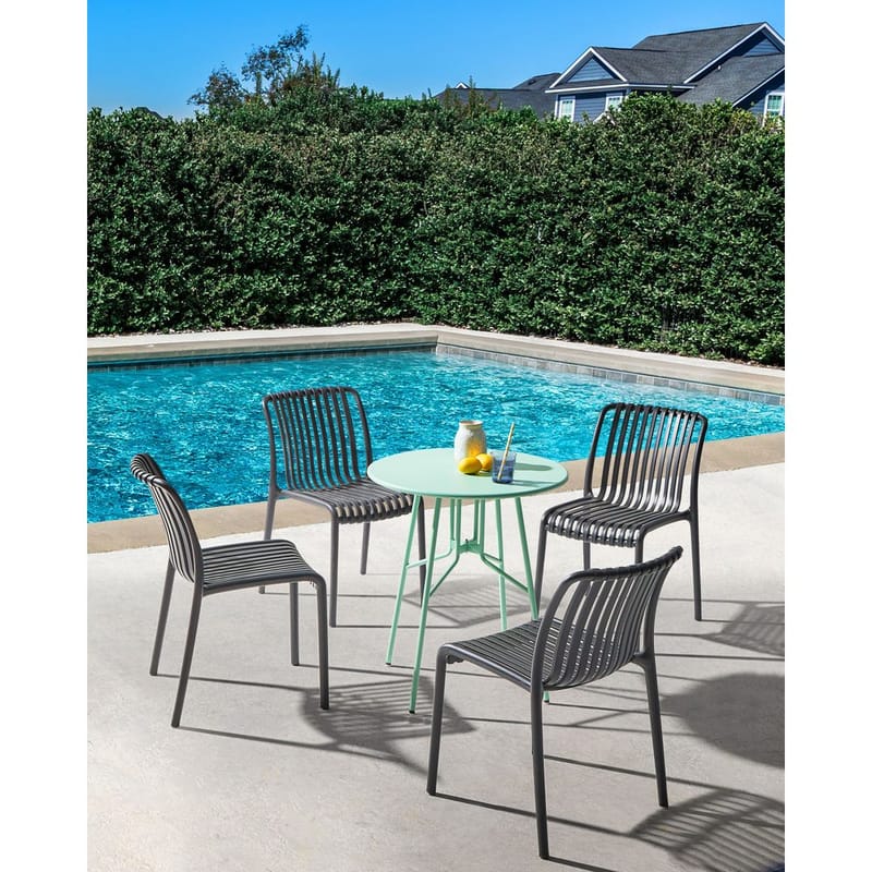 Havestol Ariccia 4-pak - Sort - Havemøbler - Balkon - Balkonmøbler - Altanstole