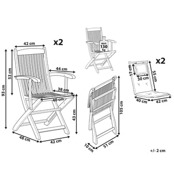 Havestol Maui - Havemøbler - Balkon - Balkonmøbler - Altanstole