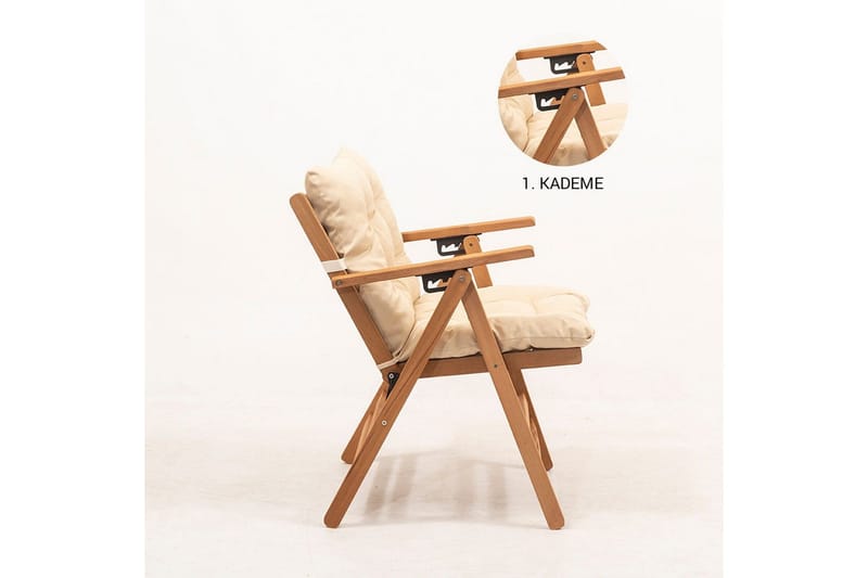 Havestol Ruvin Creme - Creme - Havemøbler - Balkon - Balkonmøbler - Altanstole