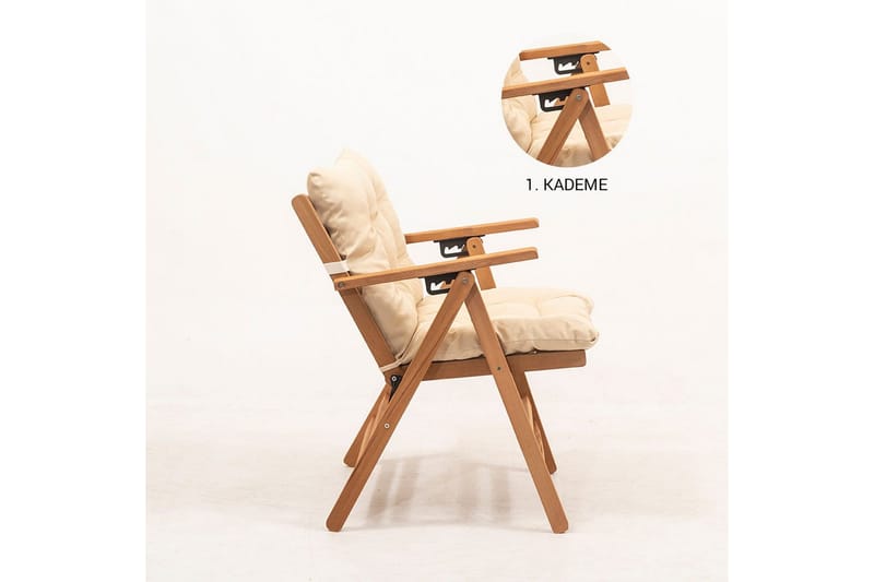 Havestol Ruvin Creme - Creme - Havemøbler - Balkon - Balkonmøbler - Altanstole