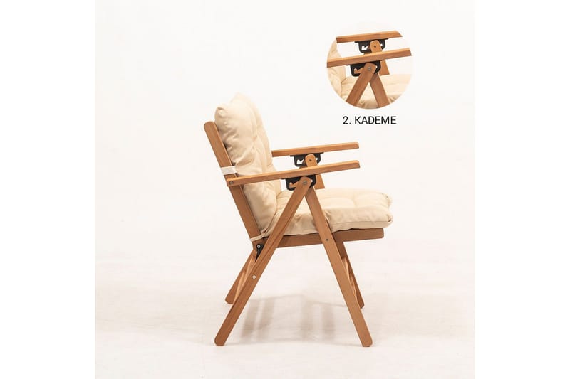 Havestol Ruvin Creme - Creme - Havemøbler - Balkon - Balkonmøbler - Altanstole