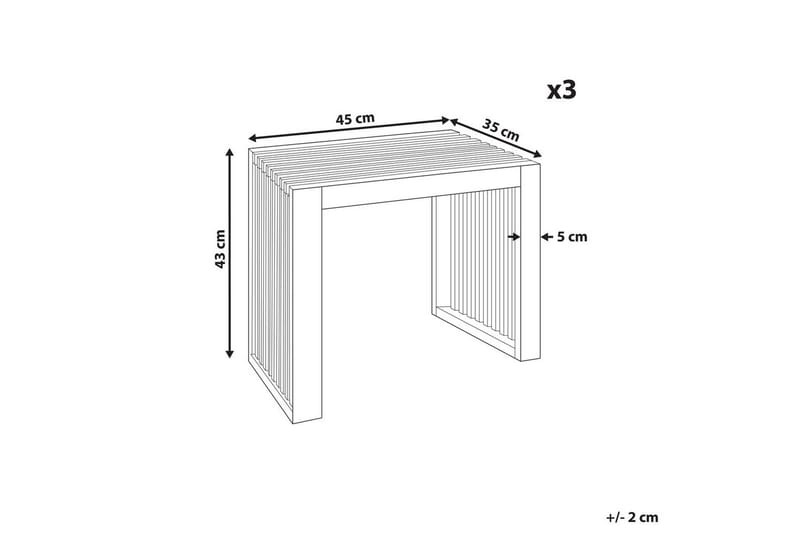 Havestol sæt á 3 Bellano - Havemøbler - Balkon - Balkonmøbler - Altanstole