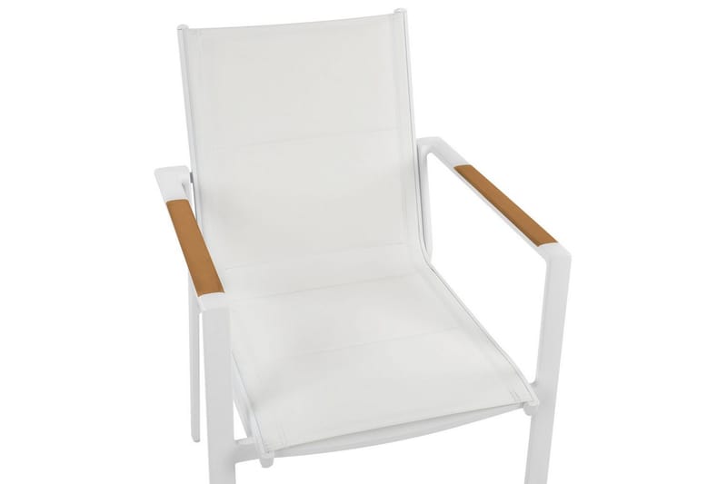 Havestol sæt á 6 Busseto - Hvid - Havemøbler - Balkon - Balkonmøbler - Altanstole