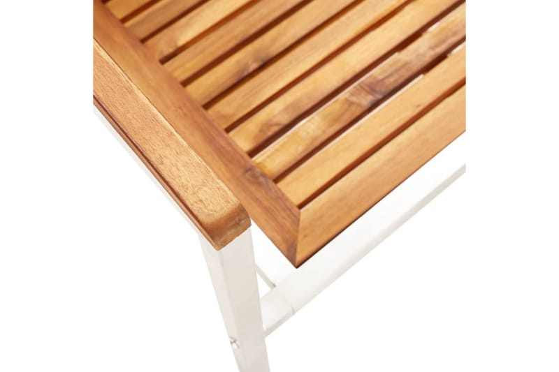 havestole 4 stk. med hynder massivt akacietræ - Beige - Havemøbler - Balkon - Balkonmøbler - Altanstole