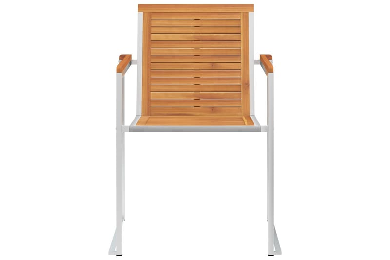 havestole 4 stk. med hynder massivt akacietræ - Beige - Havemøbler - Balkon - Balkonmøbler - Altanstole
