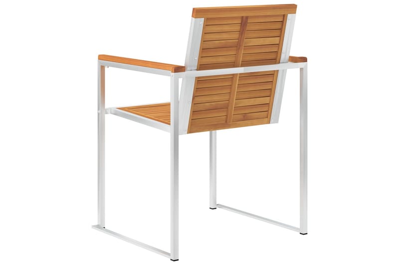 havestole 4 stk. med hynder massivt akacietræ - Beige - Havemøbler - Balkon - Balkonmøbler - Altanstole