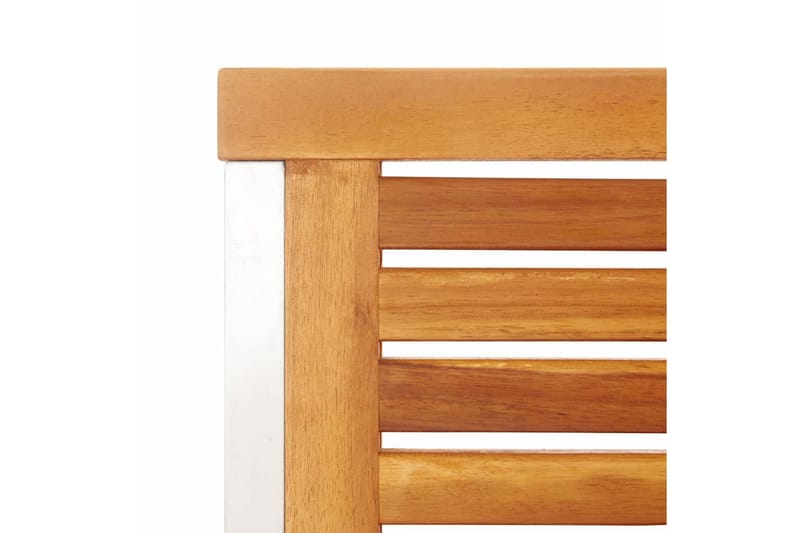 havestole 4 stk. med hynder massivt akacietræ - Beige - Havemøbler - Balkon - Balkonmøbler - Altanstole