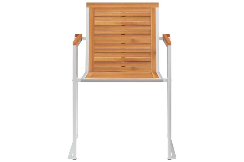 havestole 4 stk. med hynder massivt akacietræ - Brun - Havemøbler - Balkon - Balkonmøbler - Altanstole