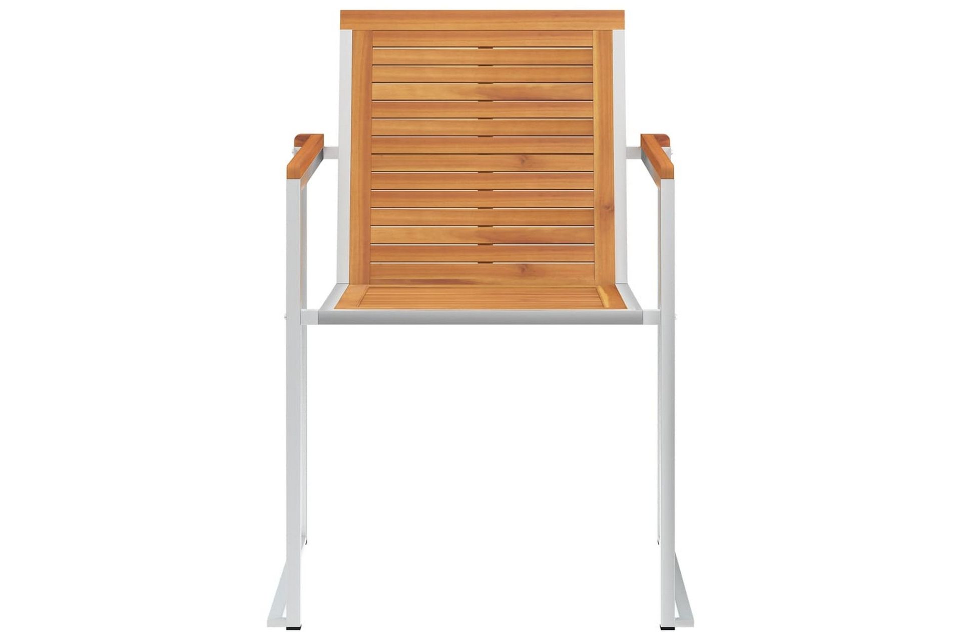 havestole 4 stk. med hynder massivt akacietræ - Brun - Havemøbler - Balkon - Balkonmøbler - Altanstole