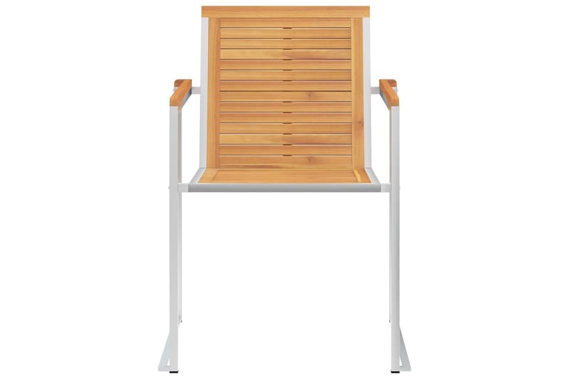 havestole 4 stk. med hynder massivt teaktræ - Brun - Havemøbler - Balkon - Balkonmøbler - Altanstole